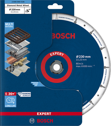 Bosch diamantmetalskive 230 mm.