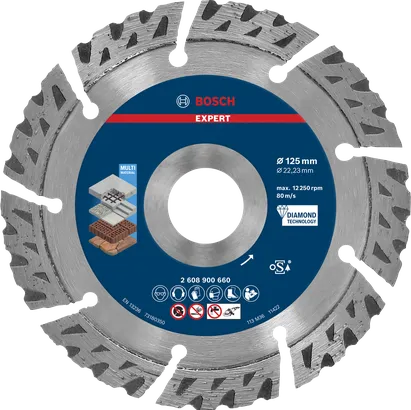 Bosch EXPERT MultiMaterial diamantskæreskive 125 mm.
