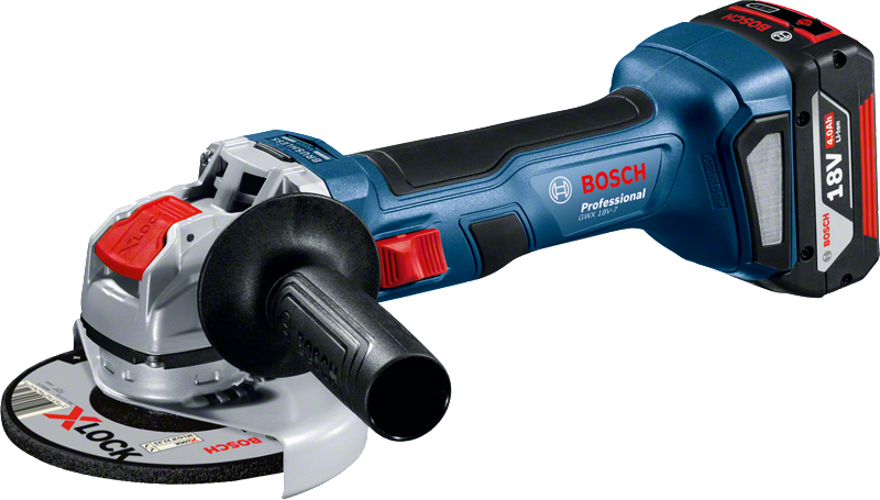 Bosch GWX 18V-7 vinkelsliber med X-LOCK-system.