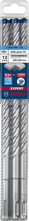 Bosch EXPERT SDS plus-7X 12×200×265 mm bor, 10 stk.
