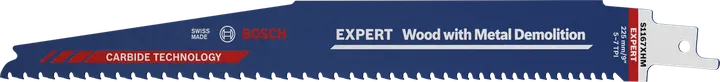 Bosch EXPERT Træ med metal nedbrydningssavklinge, hårdmetalfortænder.