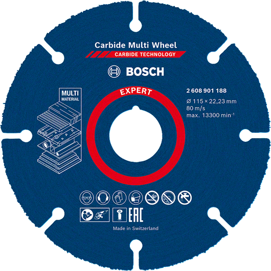 Bosch EXPERT Multimateriale Hårdmetalskæreskive 115 mm.