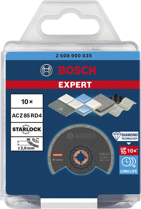 Bosch Expert ACZ85RD4 85 mm fugesegmentklinge med 10 stk.