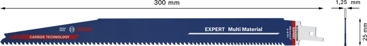 Bosch EXPERT Multi Material bajonetsavklinge 300 mm.