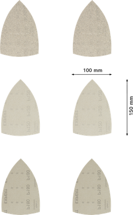 Bosch EXPERT M480 slibenetsæt 100x150 mm assorterede kornstørrelser.