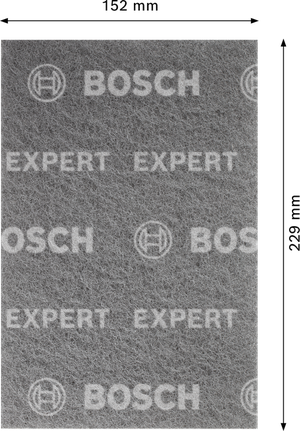 Bosch EXPERT N880 fleece-pude ultrafin grå 152x229 mm.