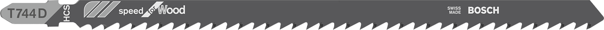 Bosch stiksavklinge T 744 D til hurtig træskæring.