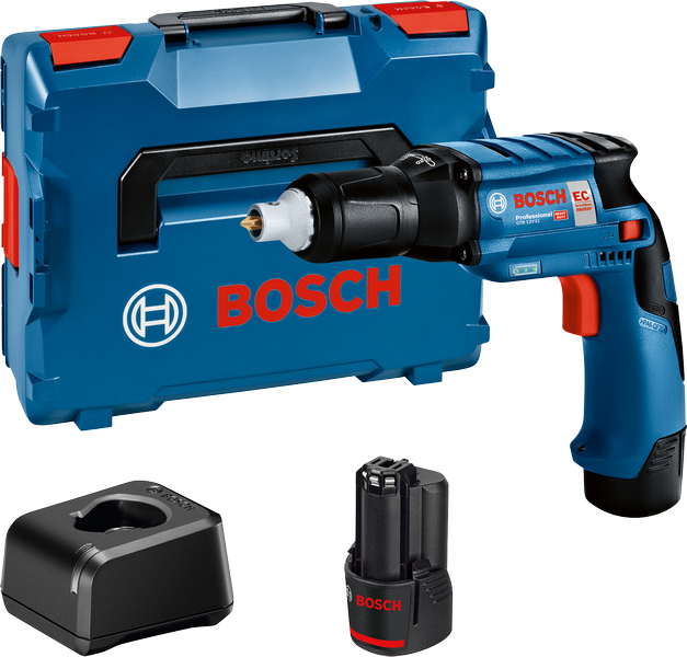 Bosch GTB 12V-11 batteridrevet gipsskruetrækkersæt.