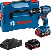 Bosch GSB 18V-45 boremaskinesæt med batteri og oplader.