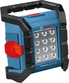 Bosch GLI 18V-1200 C batteridrevet arbejdslampe med LED-panel.