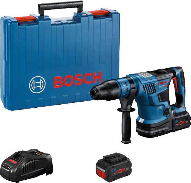 Bosch GBH 18V-36 C borehammer med kuffert og batteri.
