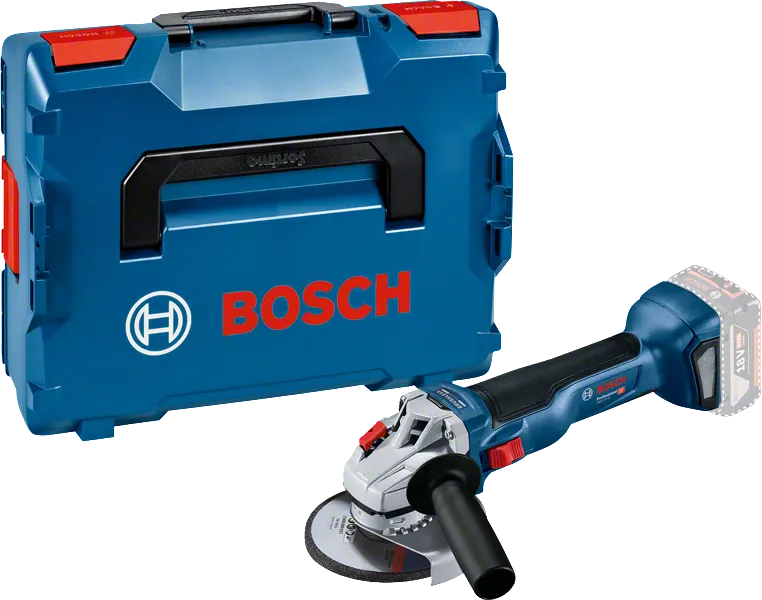 Bosch GWS 18V-10 akku-vinkelsliber med kuffert.