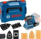 Bosch GSS 18V-10 batteridrevet excenterslibersæt.