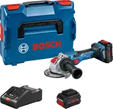Bosch GWX 18V-15 C batteridrevet vinkelslibersæt.