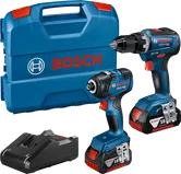 Bosch GSR 18V-55 boremaskine og GDR 18V-200 slagskruetrækkersæt.