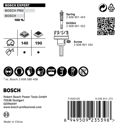 Bosch EXPERT hulsav til metalplader 85 mm.