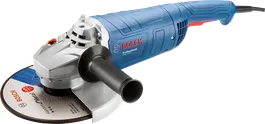 Bosch GWS 2200 J vinkelsliber med sidehåndtag.