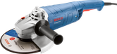 Bosch GWS 2200 J vinkelsliber med sidehåndtag.