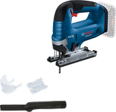 Bosch GST 18V-125 B akku-stiksav med tilbehør.