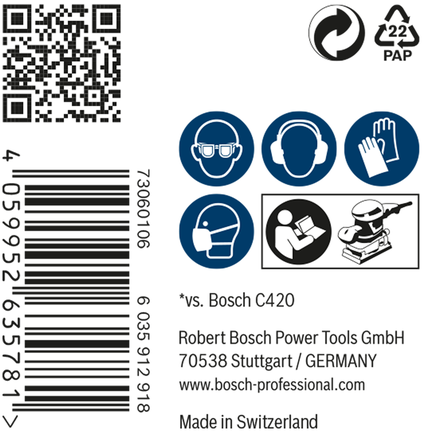 Bosch EXPERT M480 slibenet 115 x 107 mm G 120.