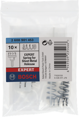 Bosch EXPERT hulsavsfjederpakke til metalplader.