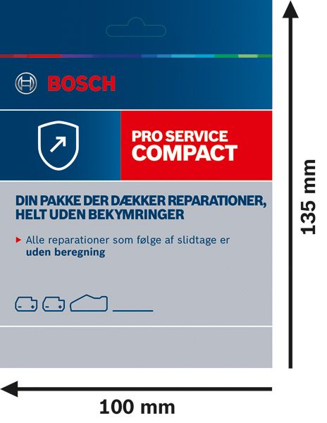 Bosch Pro Service Compact startsæt til reparation.