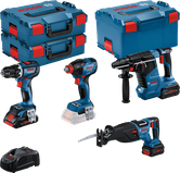 Bosch batteridrevet elværktøjssæt.