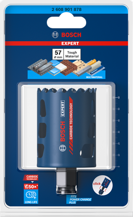 Bosch EXPERT Hulsav til hård materiale 57x60 mm til multimaterialer.