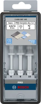 Bosch PRO Keramisk tørboresæt 6/8/10 mm.