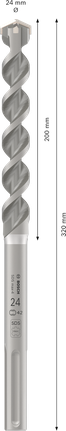 Bosch PRO SDS max-4 hammerbor, 24 x 320 mm.