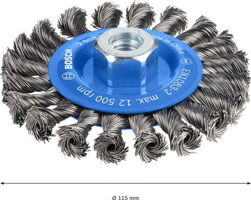 Bosch PRO Metal kraftig trådskive 115 mm til vinkelslibere.