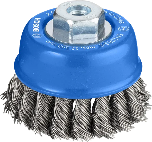 Bosch PRO Metal kraftig kopbørste, 75 mm til vinkelslibere.