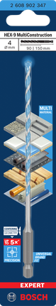 Bosch HEX-9 MultiConstruction 4×90×150 mm bor.
