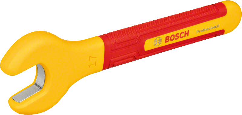 Bosch VDE-nøgle 17 mm med isoleret håndtag.