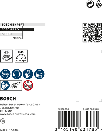 Bosch PRO Metal Clean kopbørste 70 x 0,3 mm gevind.