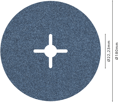 Bosch PRO R574 fiberskive 180 mm G60 til slibning.