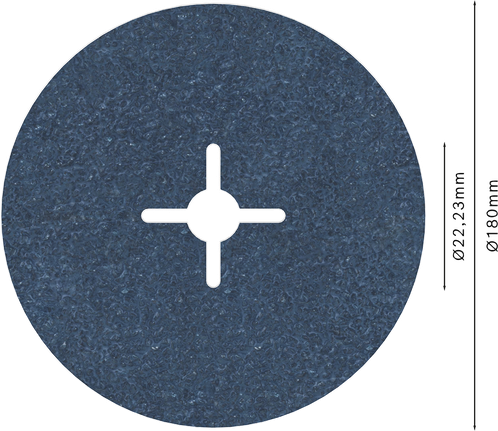 Bosch PRO R574 fiberskive 180 mm, kornstørrelse 36.