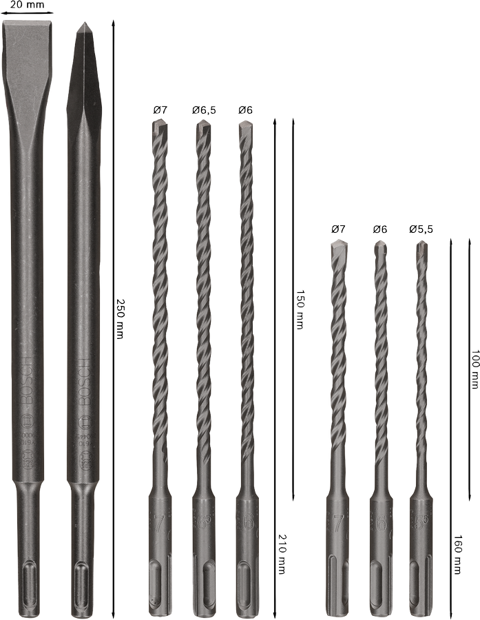 PRO SDS plus-4C-sæt