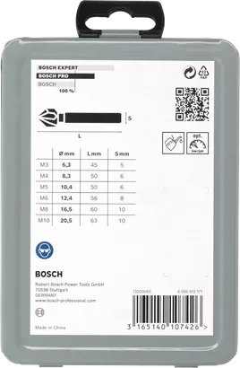 Bosch PRO HSS forsænkersæt 6 dele.