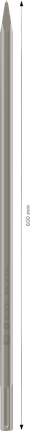Bosch PRO SDS max-4C spidsmejsel, 600 mm længde.