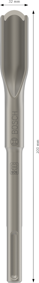 PRO SDS max Hollow Gouging mejsel