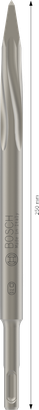 Bosch PRO SDS plus-5C spidsmejsel 250 mm.
