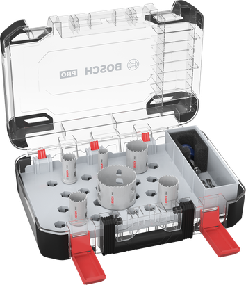 Bosch PRO Multi Material PC Plus hulsavsæt, 9 dele i kuffert.