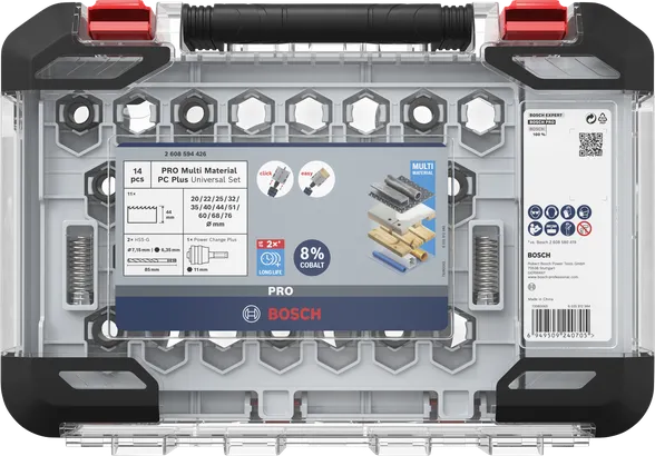 Bosch PRO Multimateriale-hulsavsæt 14 dele.