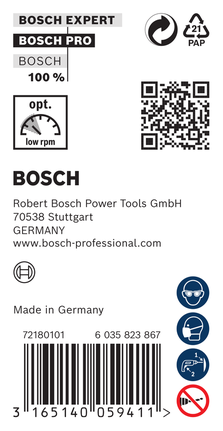 Bosch PRO Wood HSS installationsbor 8 x 75 x 400 mm.