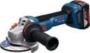 Bosch GWS 18V-11 akku-vinkelsliber med sidehåndtag.