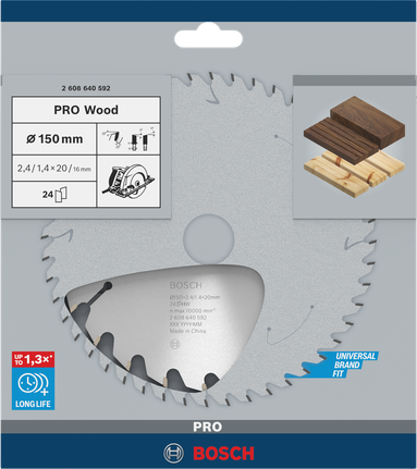 Bosch PRO Wood 150 mm rundsavklinge.
