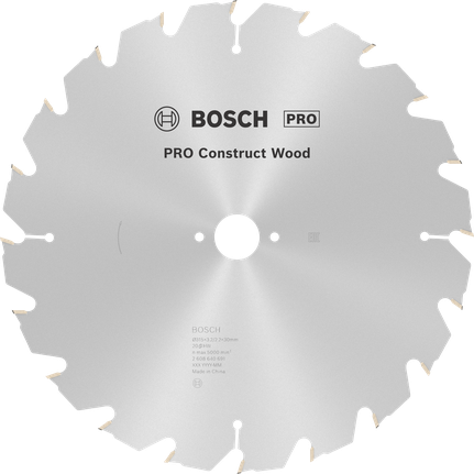 Bosch PRO Construct Wood rundsavklinge 315 mm.