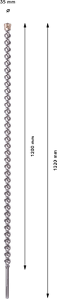 Bosch PRO SDS-max-7 borehoved 35x1200x1320 mm.
