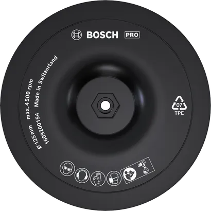 Bosch PRO bagskive 125 mm med velcro.